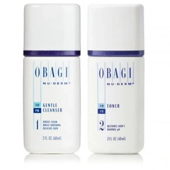 Obagi Nu-Derm Gentle Cleanser and Toner set. Ideal for sensitive and dry skin - Picture 3 of 3